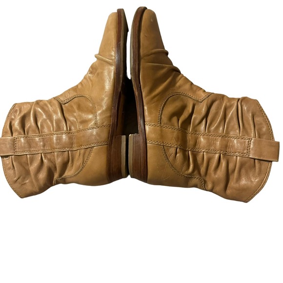 Corso Como Beige Leather Ankle Boots Size 6 - Picture 2 of 5